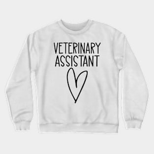 Veterinary Assistant Heart Crewneck Sweatshirt